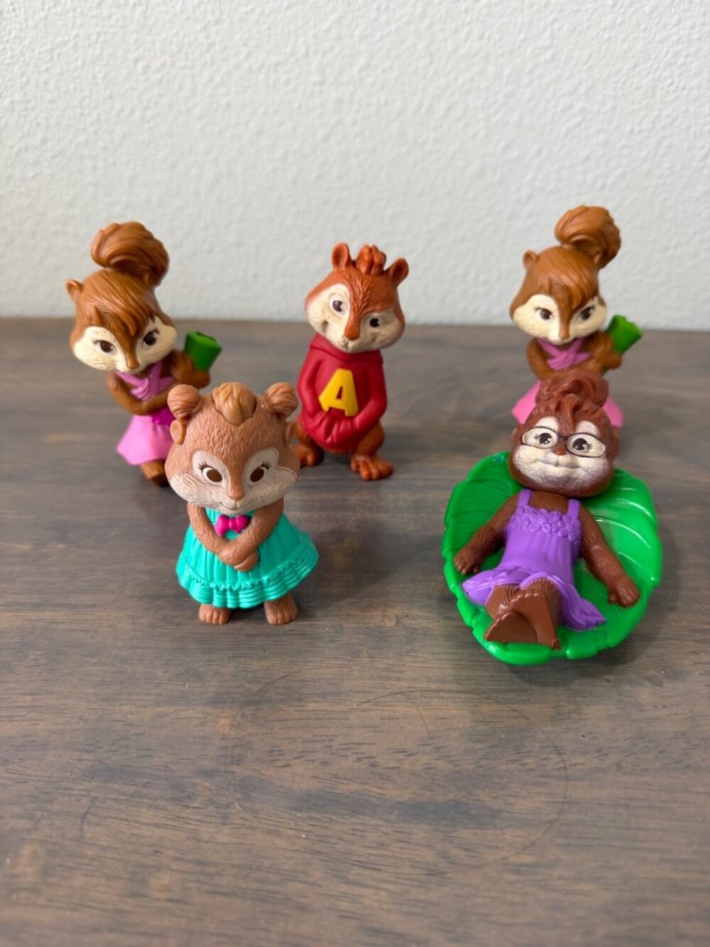 2011 McDonalds Happy Meal Toys Alvin and The Chipmunks Lot of 5 Missing Parts No